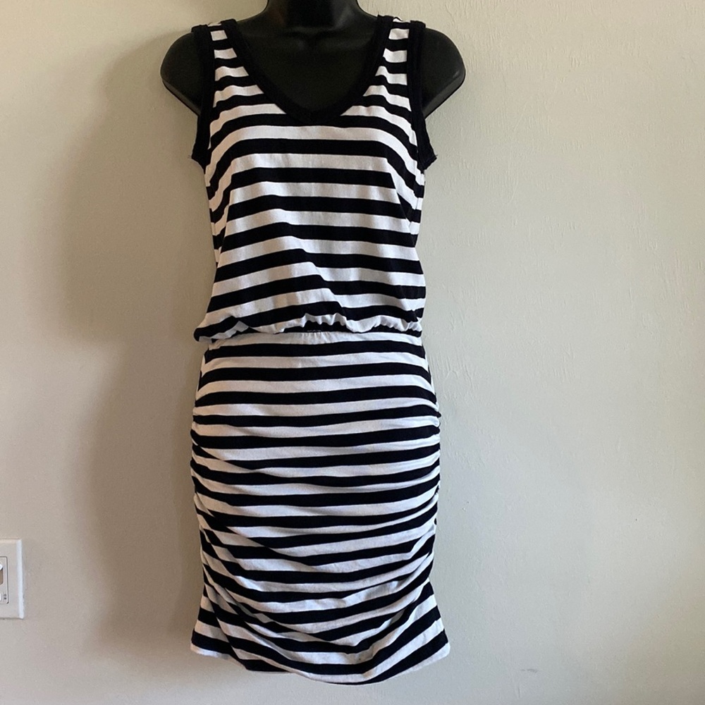 Sundry Ruched Side Dress
